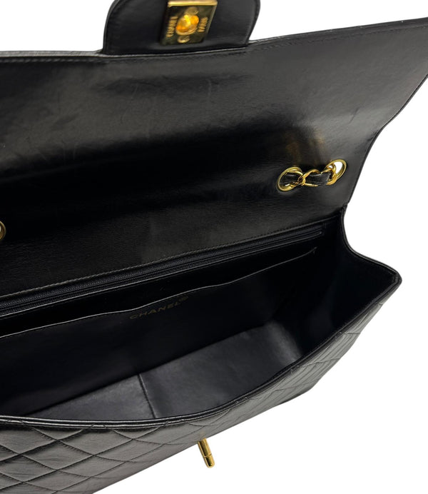 Chanel Black Jumbo Turnlock Flap Bag