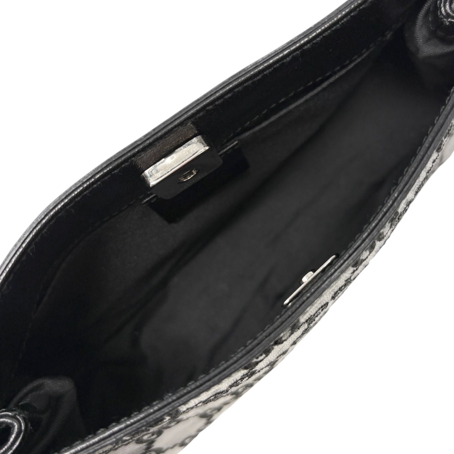 Gucci Black Raised Logo Shoulder Bag