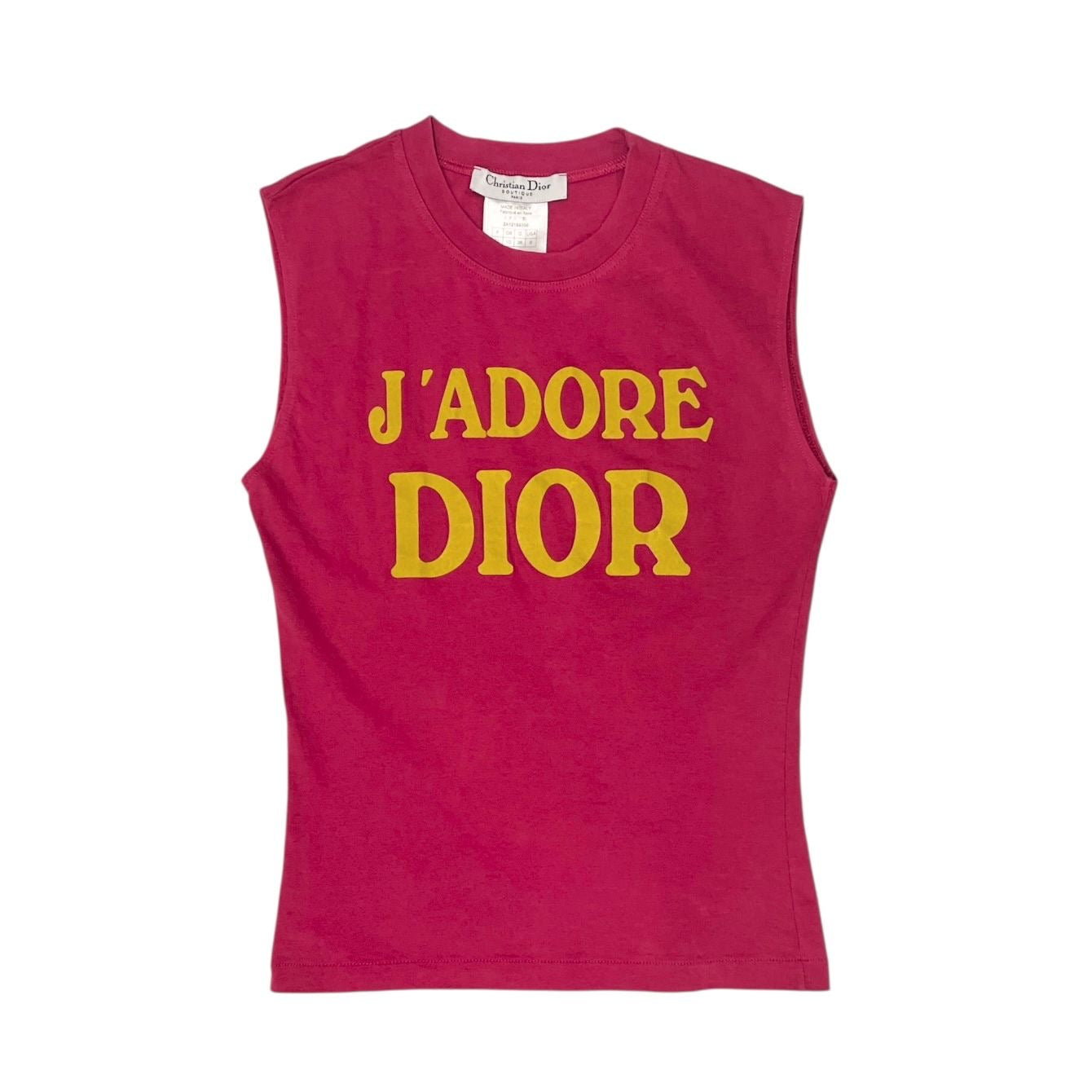 Dior J'adore Hot Pink + Yellow Tank