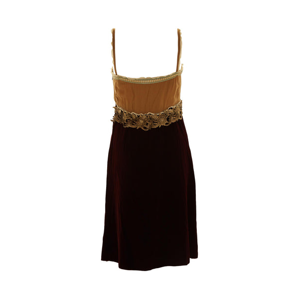 Miu Miu Velvet Applique Dress