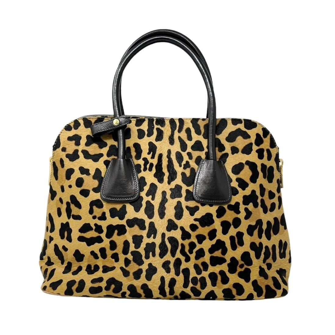 Prada Large Cheetah Print Top Handle Bag