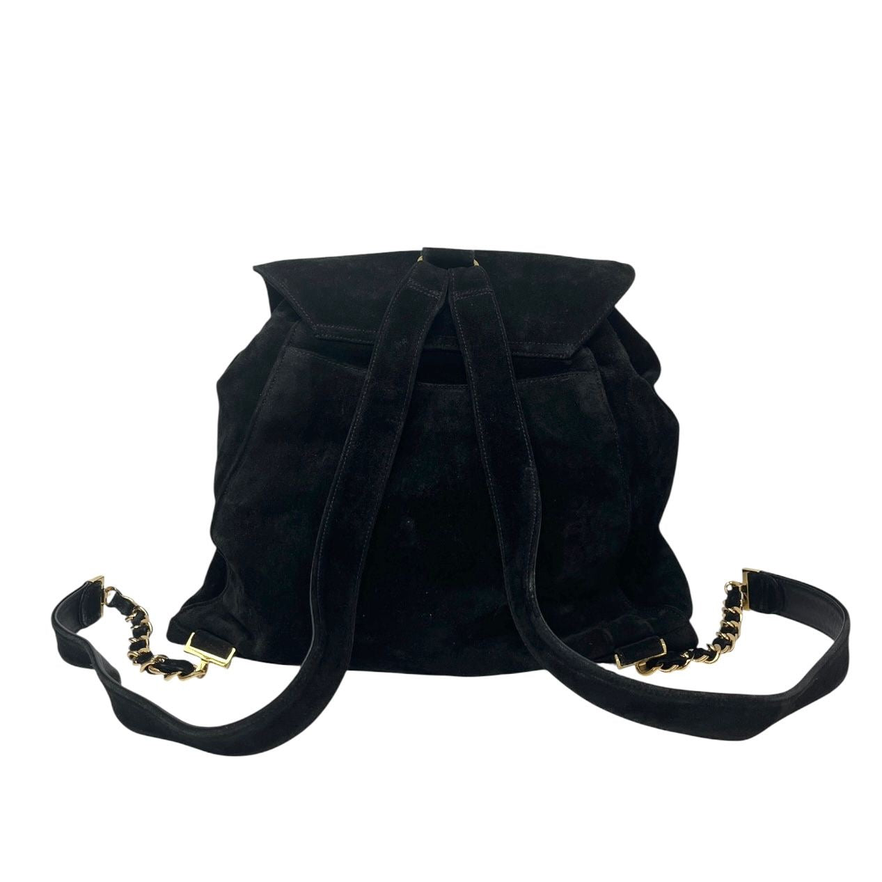 Chanel Black Suede Backpack