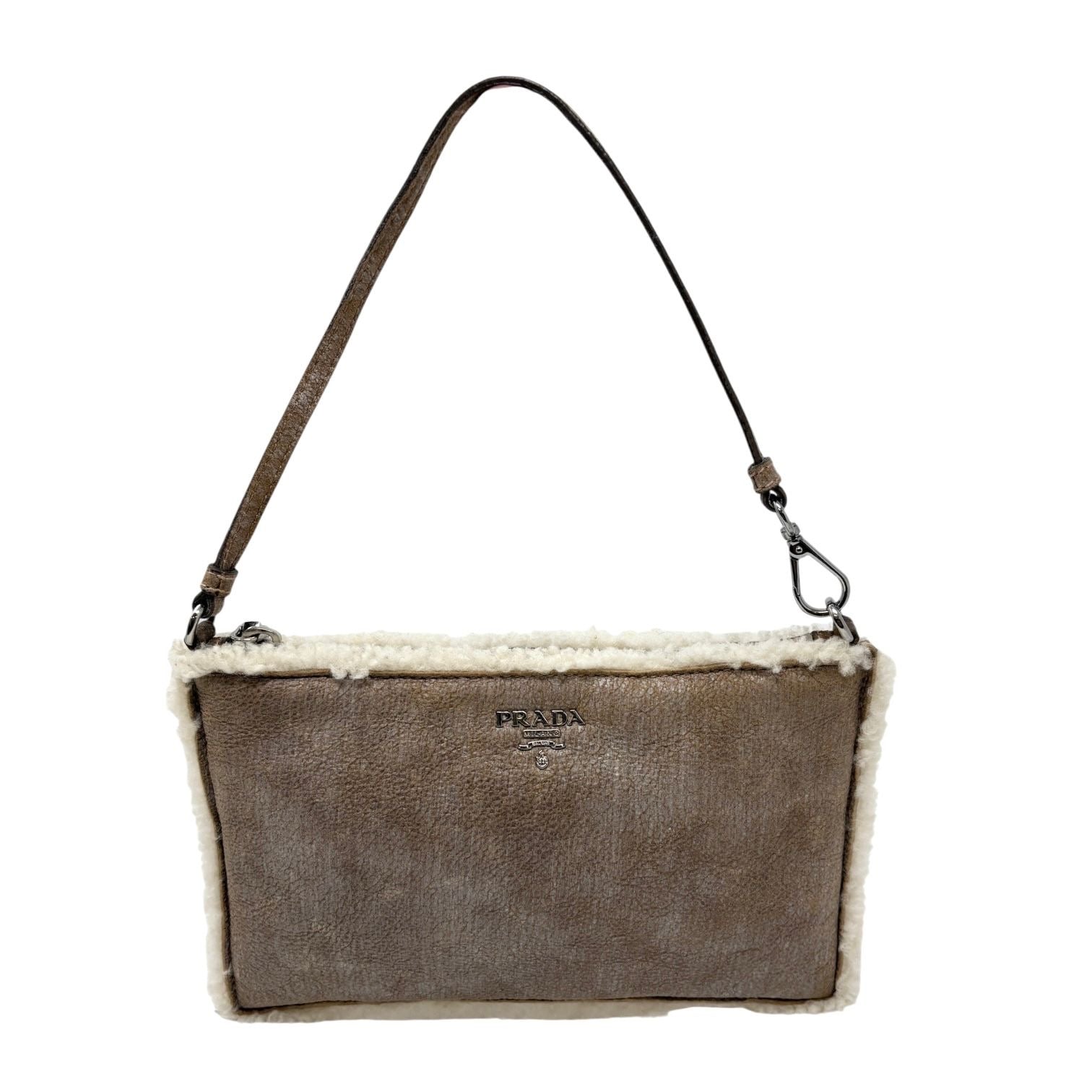 Prada Sherpa Logo Shoulder Bag