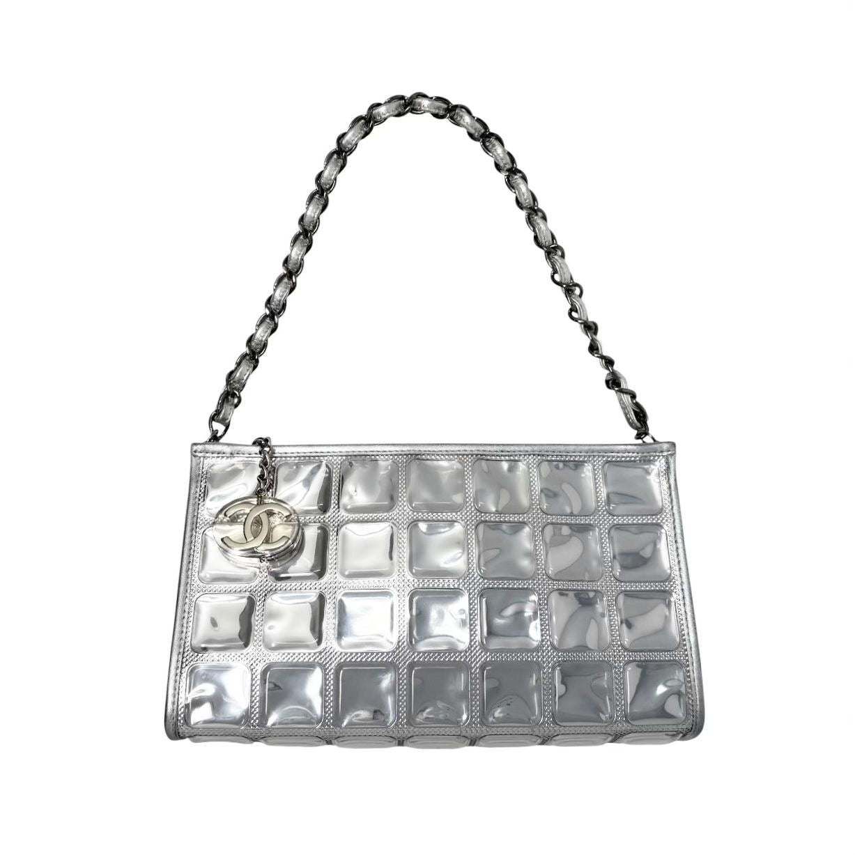 Chanel Silver Ice Cube Shoulder Bag