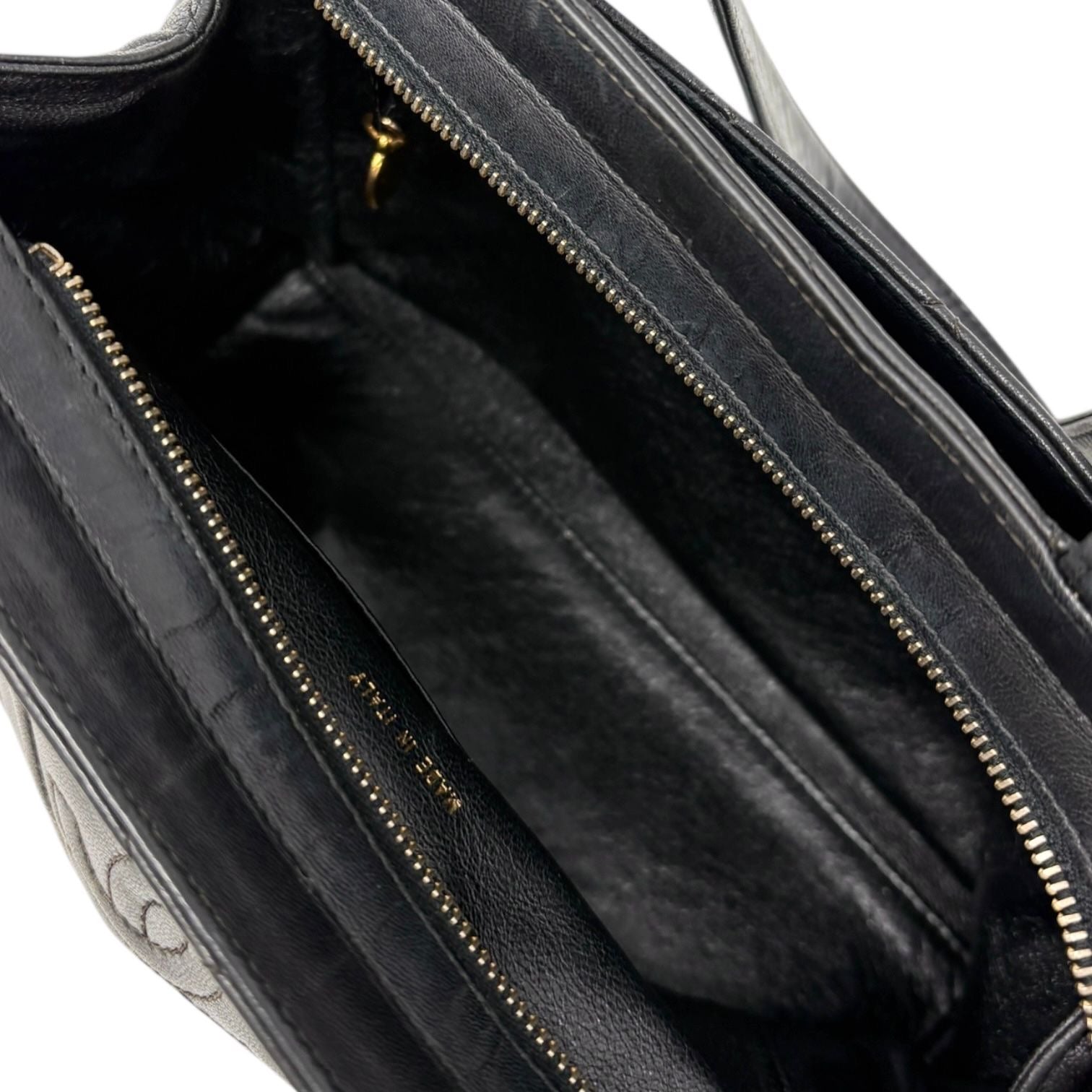 Chanel Black Quilted Top Handle Bag