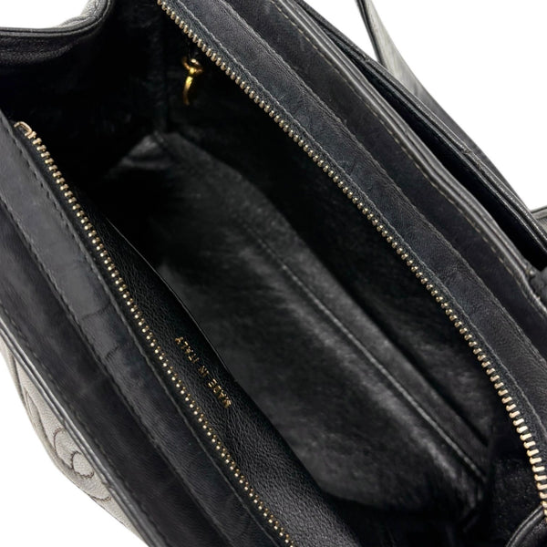 Chanel Black Quilted Top Handle Bag