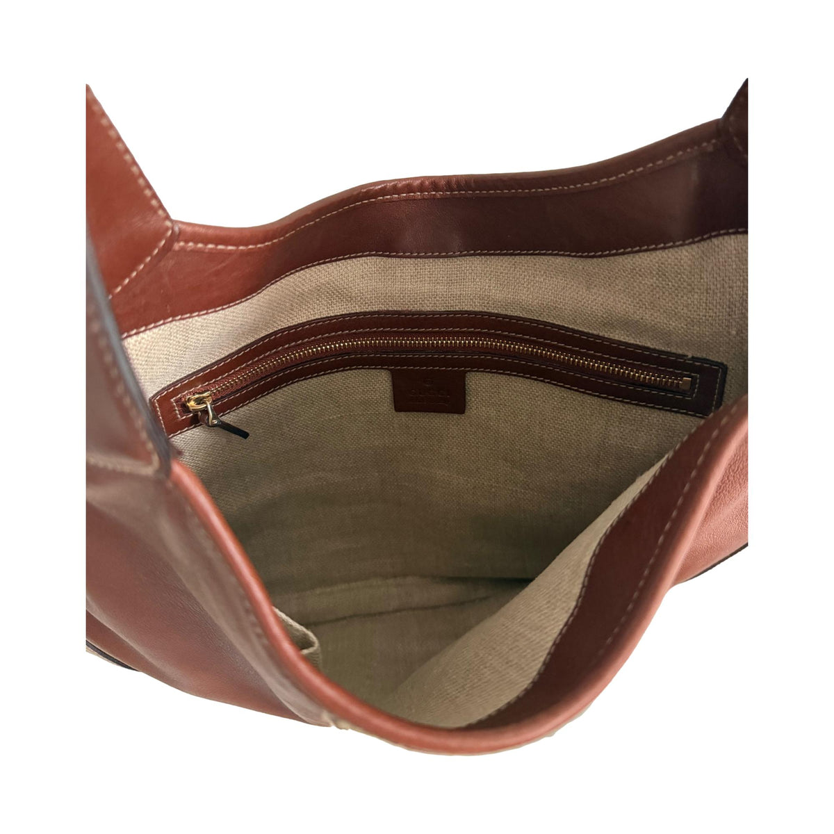Gucci Leather Stripe Jackie Bag