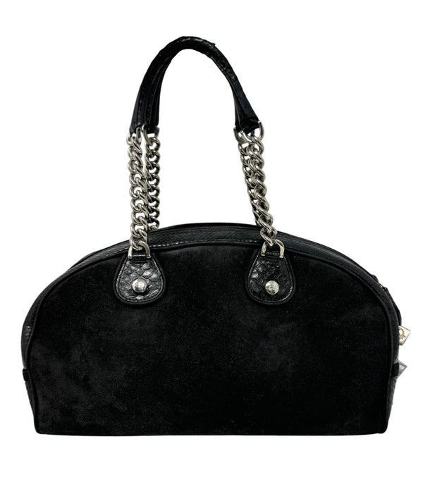 Dior Black Rhinestone Dice Gambler Bag