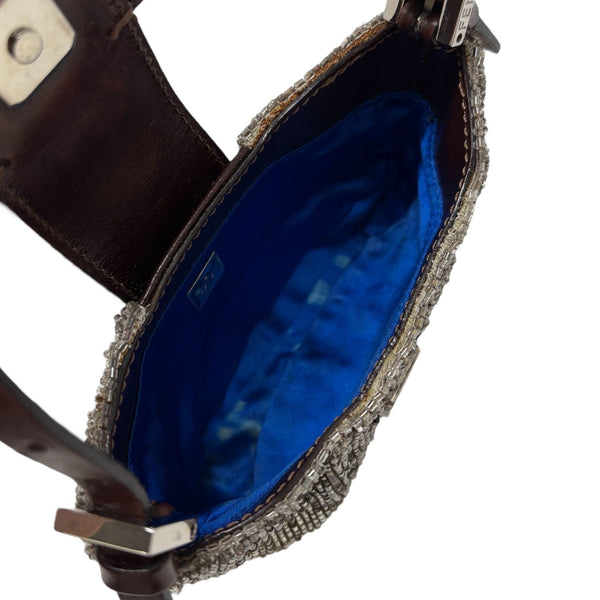 Fendi Bronze Beaded Croissant Bag