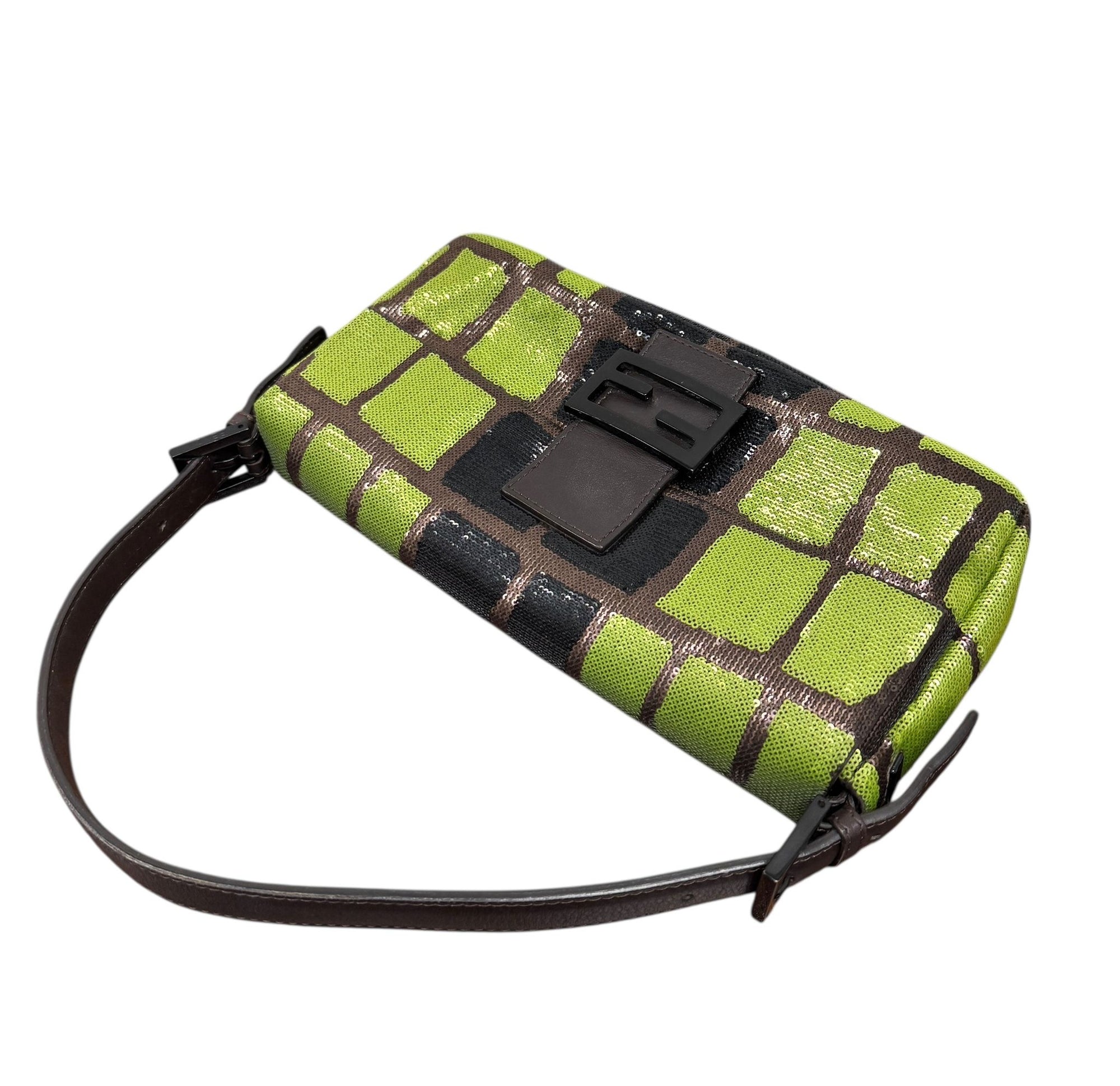 Fendi Sequin Animal Print Baguette