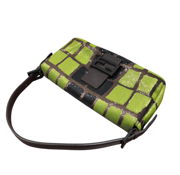 Fendi Sequin Animal Print Baguette