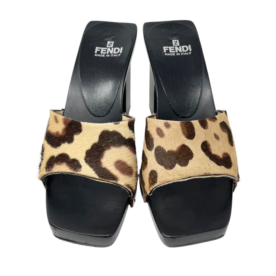 Fendi Cheetah Platform Heels