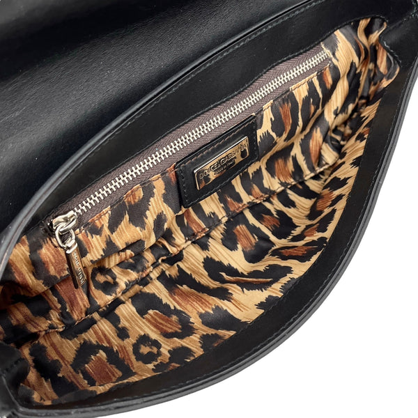 Dolce & Gabbana Black Leather Clutch