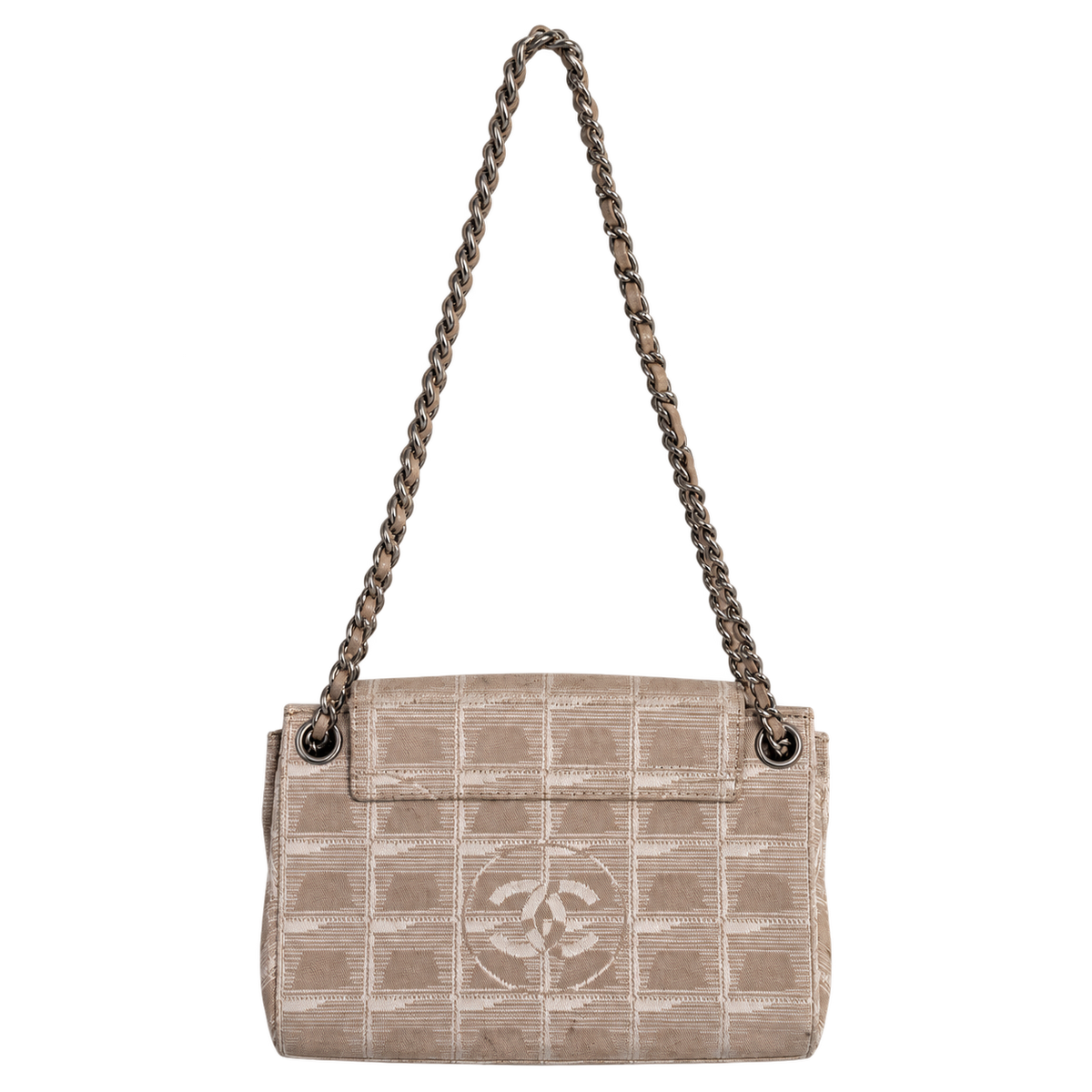 Chanel Beige Canvas Mini Shoulder Bag