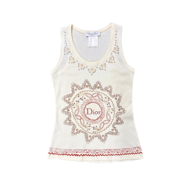 Dior Ivory Logo Tank