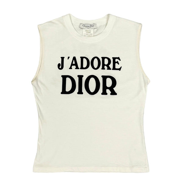 Dior J’adore White Logo Tank