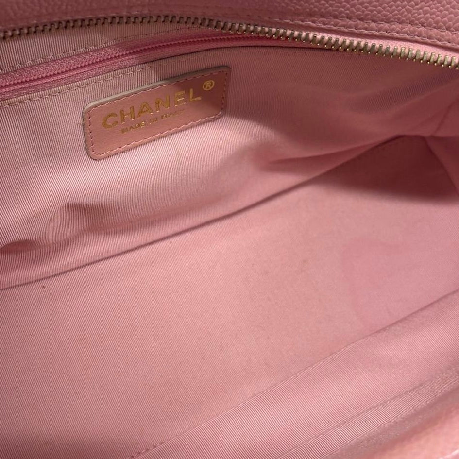 Chanel Pink Caviar Mini Boston Bag