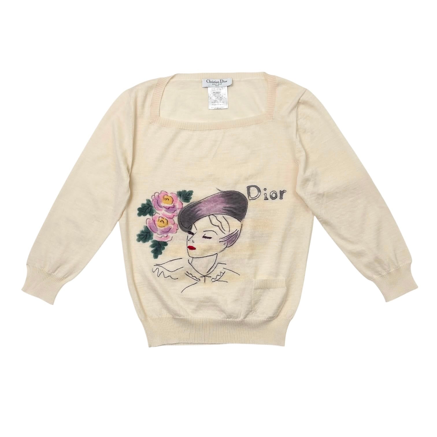 Dior Paris Long Sleeve Top