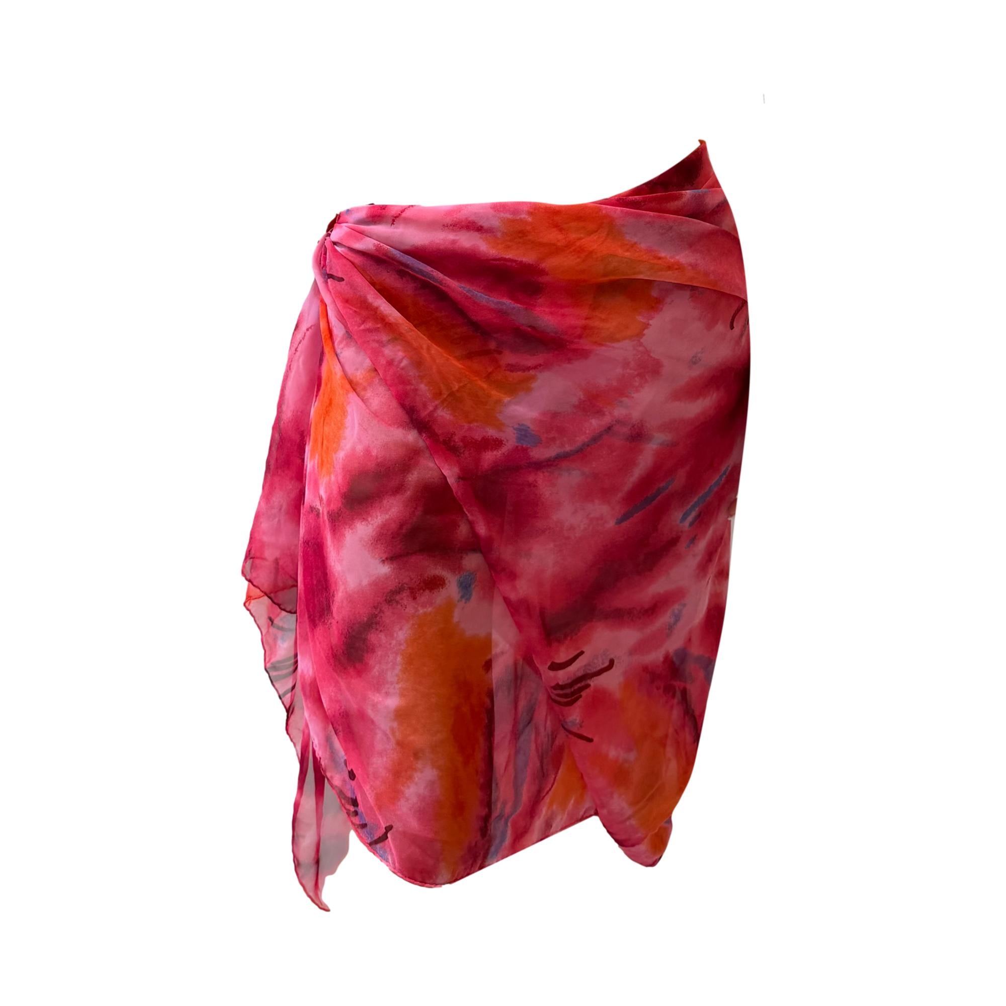 Dior Red Print Jumbo Wrap