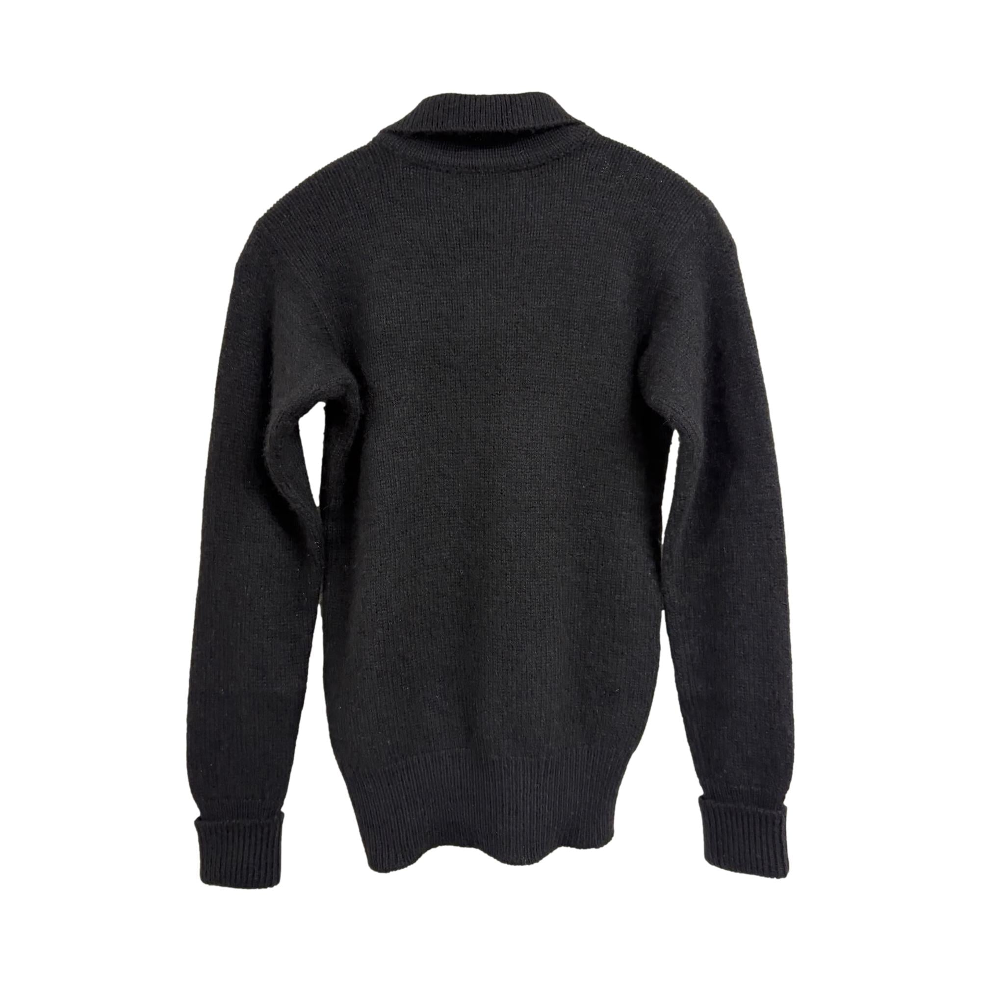 Chanel Black Pullover Logo Sweater