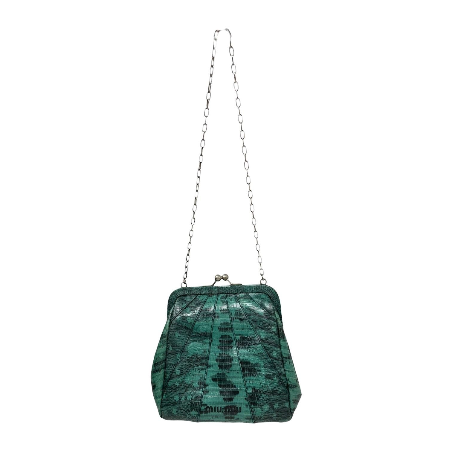 Miu Miu Emerald Kisslock Bag