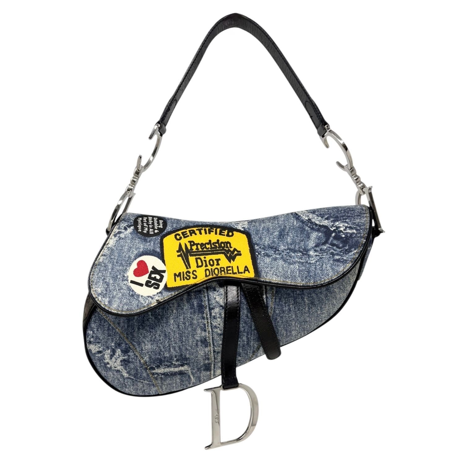 Dior Denim “Miss Diorella” Saddle Bag
