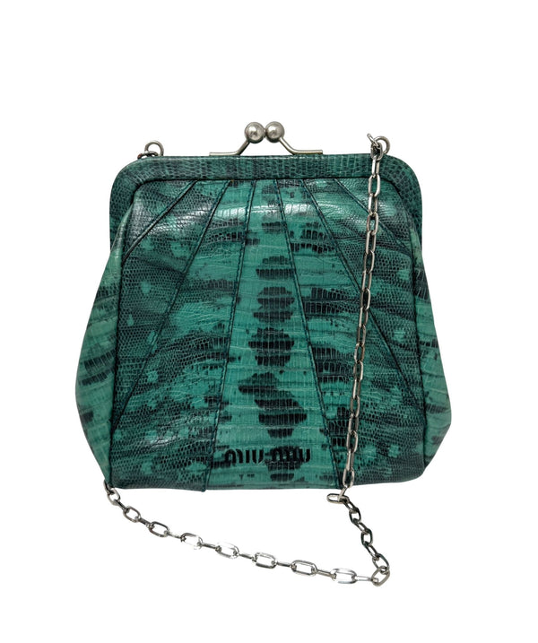Miu Miu Emerald Kisslock Bag