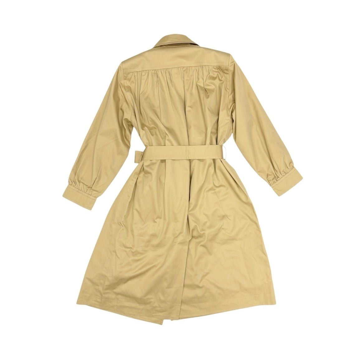 YSL Khaki Logo Button Trench Coat