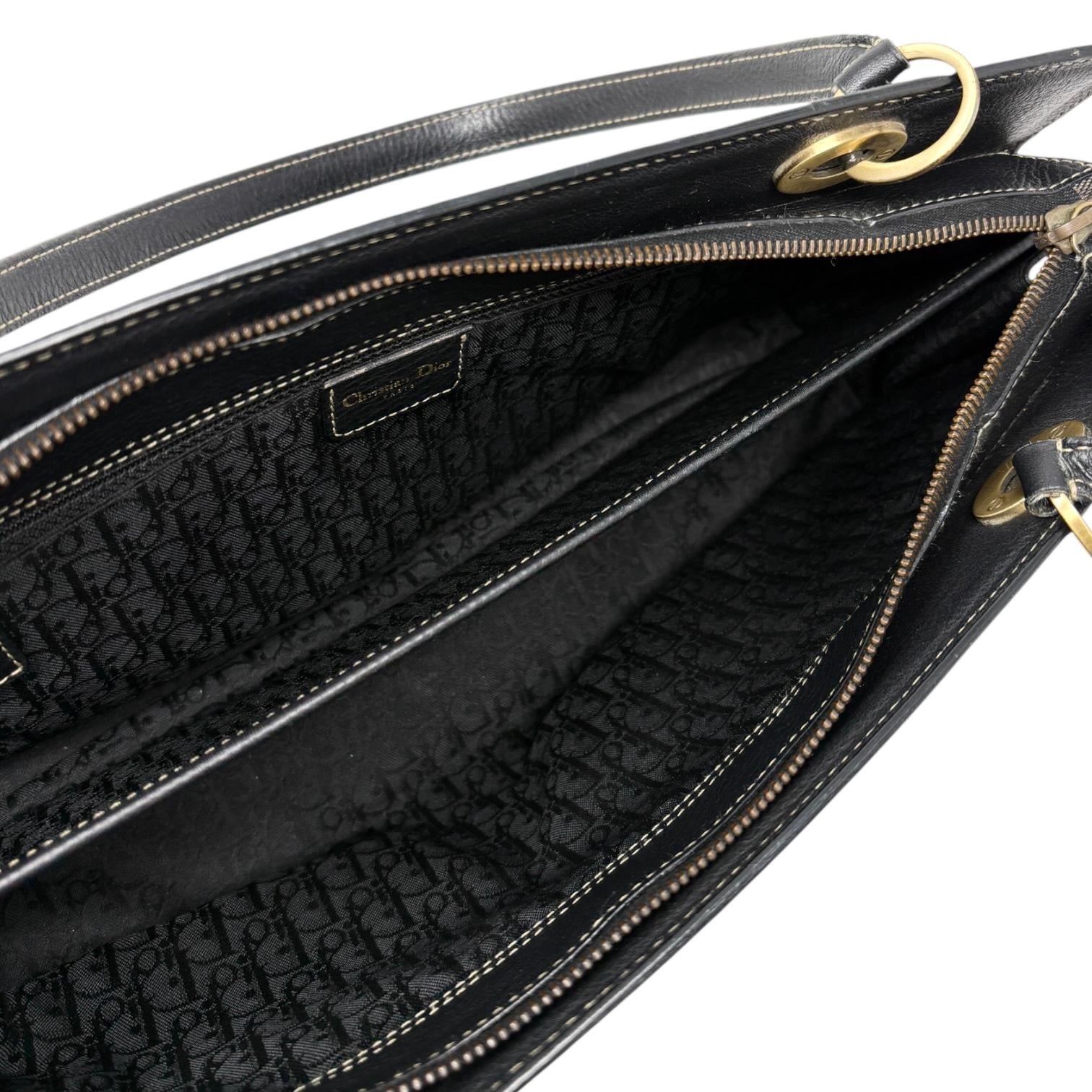 Dior Black Logo Shoulder Bag