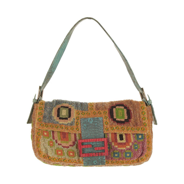 Fendi Multicolor Beaded Baguette