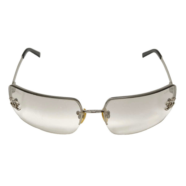 Chanel Clear Rhinestone Sunglasses