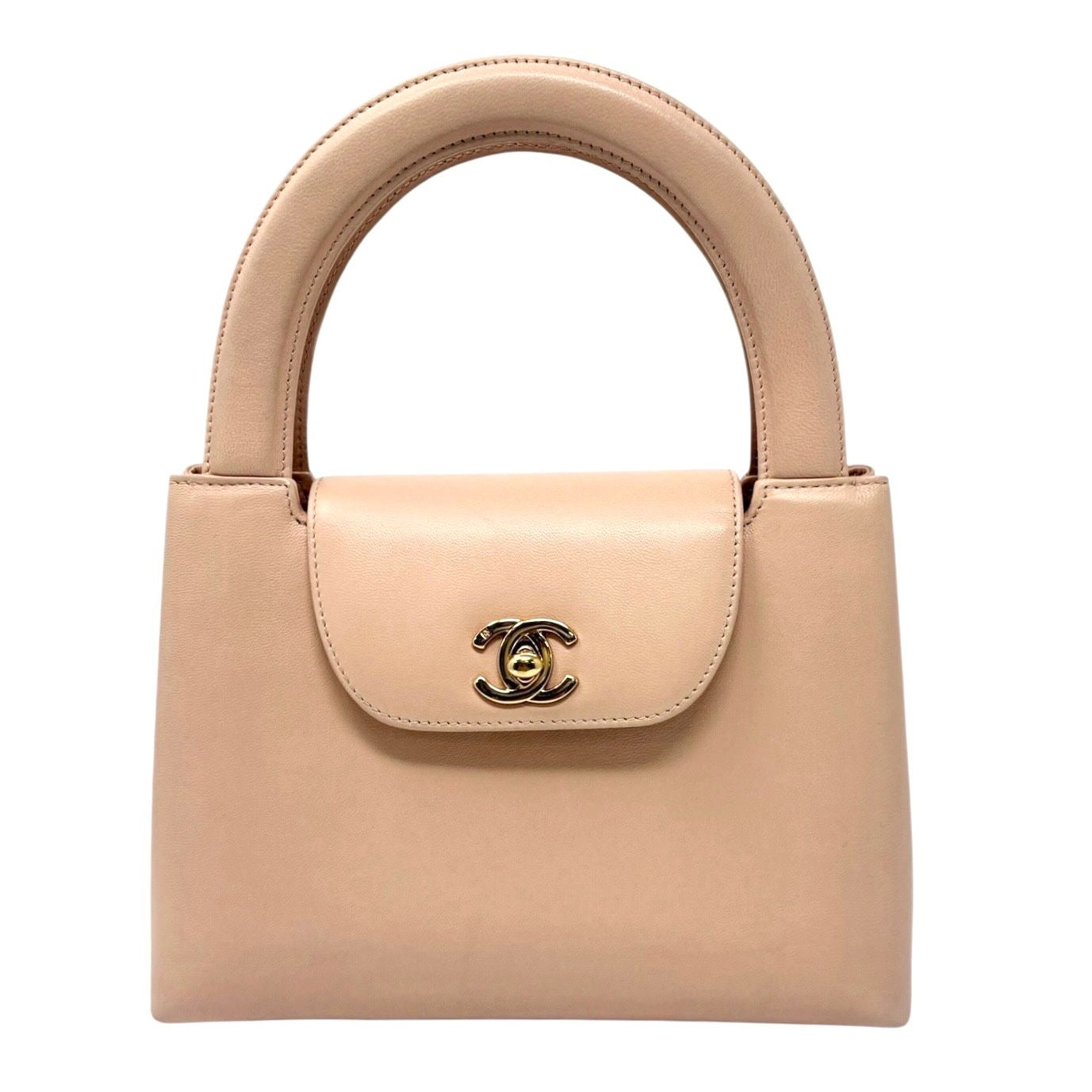Chanel Beige Top Handle Kelly Bag