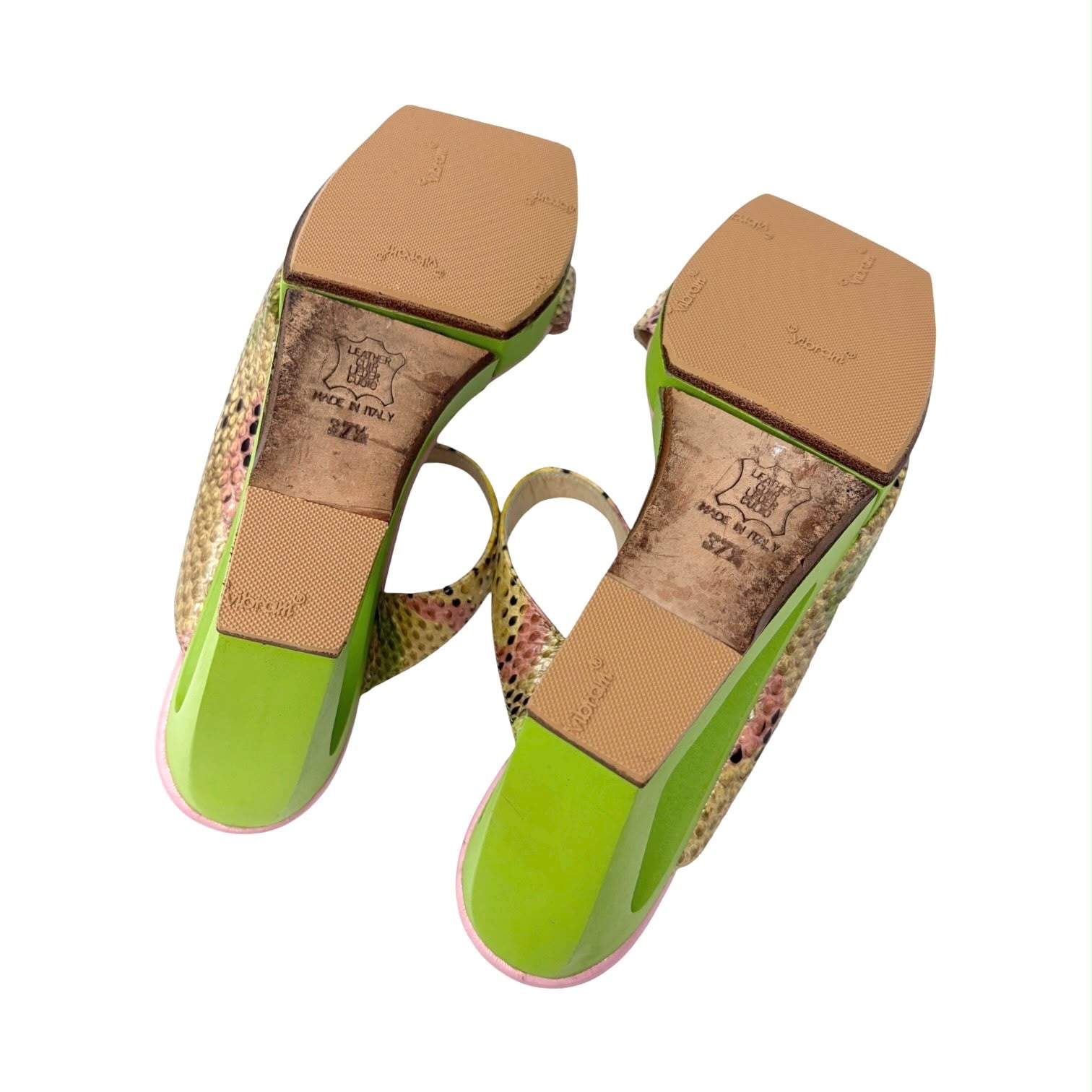 Fendi Multicolor Cut-Out Wedge