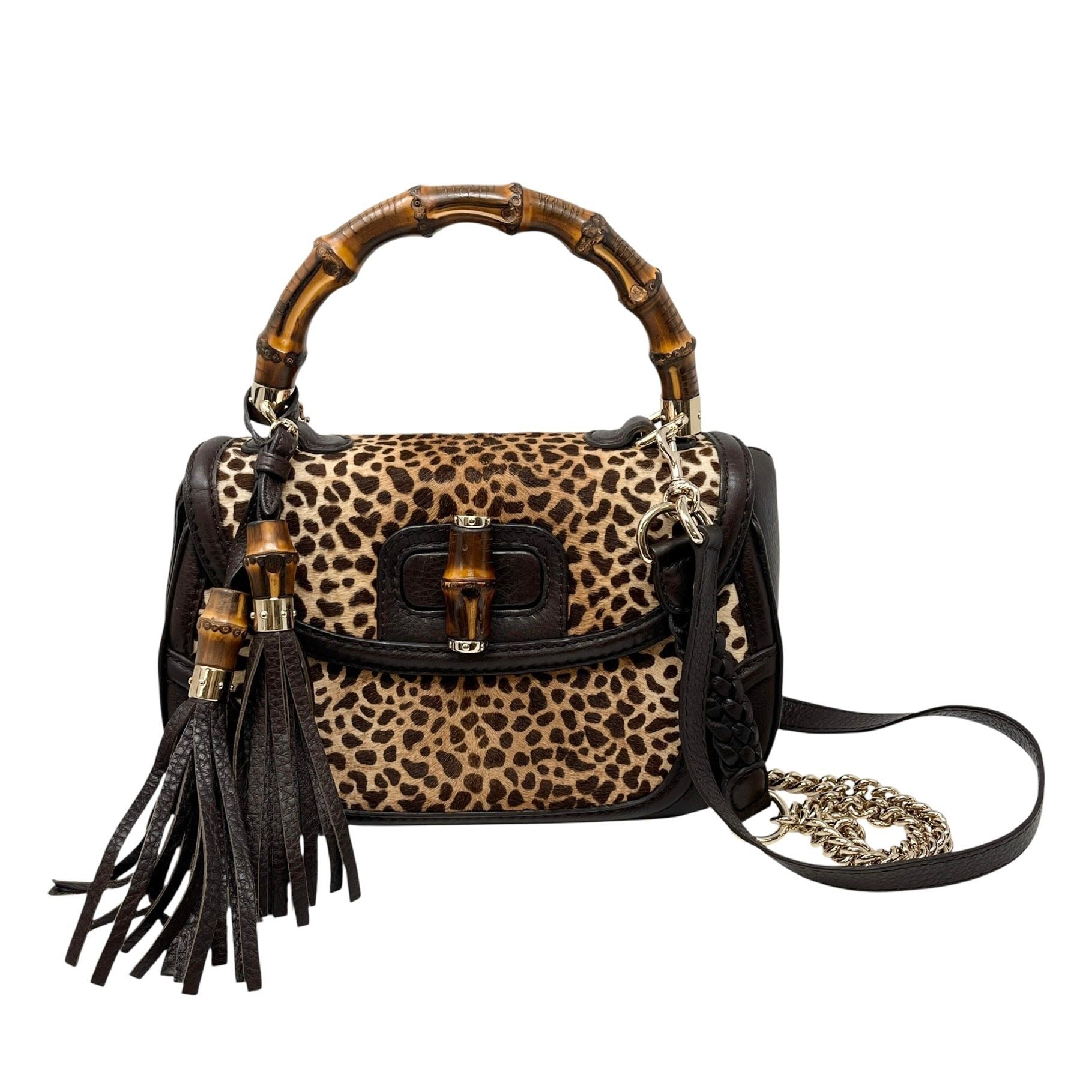 Gucci Cheetah Bamboo Handle Bag – Treasures of NYC