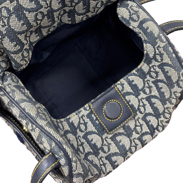 Dior Navy Logo Shoulder Bag