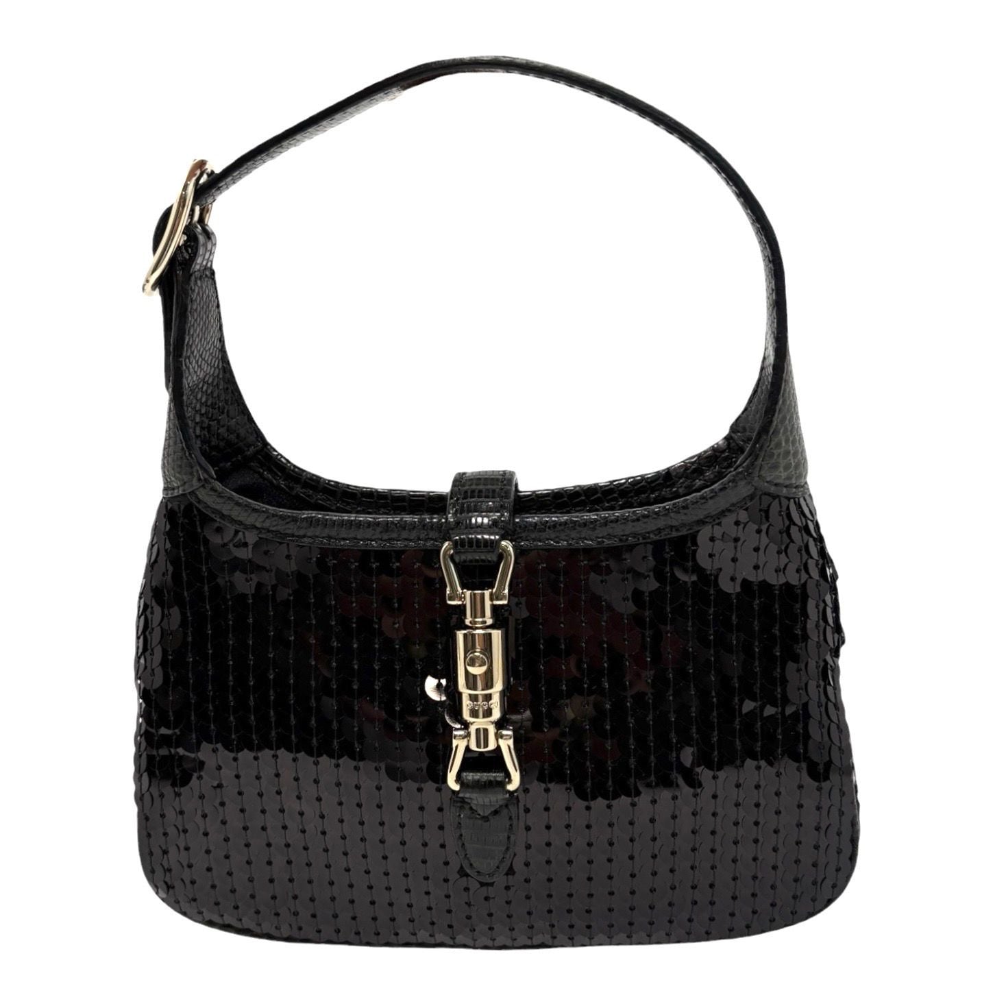 Gucci Black Mini Sequin Jackie Bag
