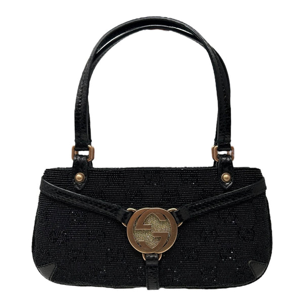 Vintage Gucci Black Beaded Logo Mini Bag – Treasures of NYC