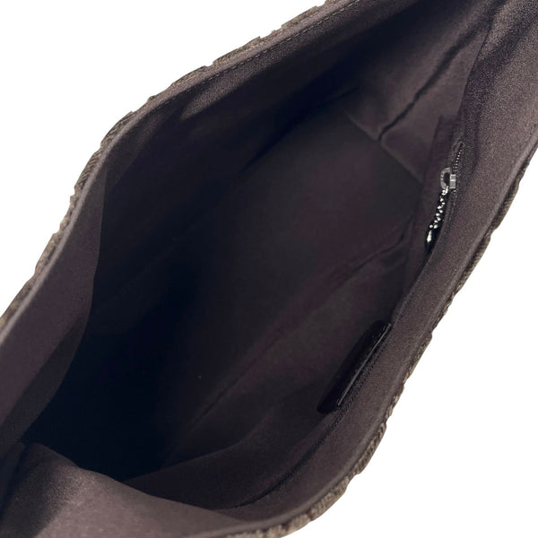 Gucci Brown Velvet Logo Shoulder Bag