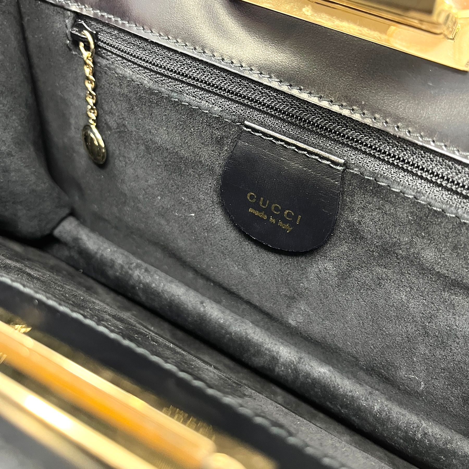 Gucci Black Suede Shoulder Bag