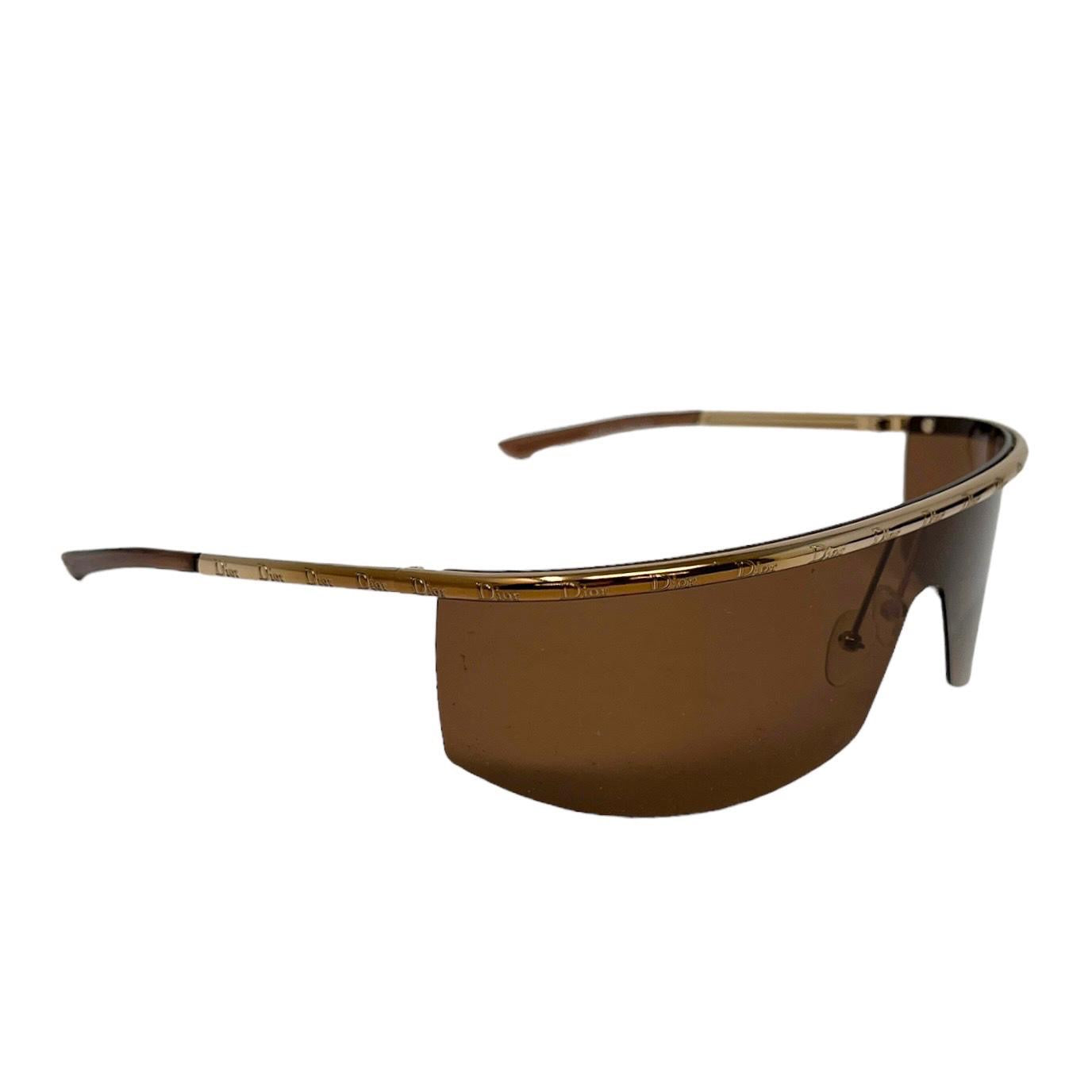 Dior Brown Logo Rim Sunglasses