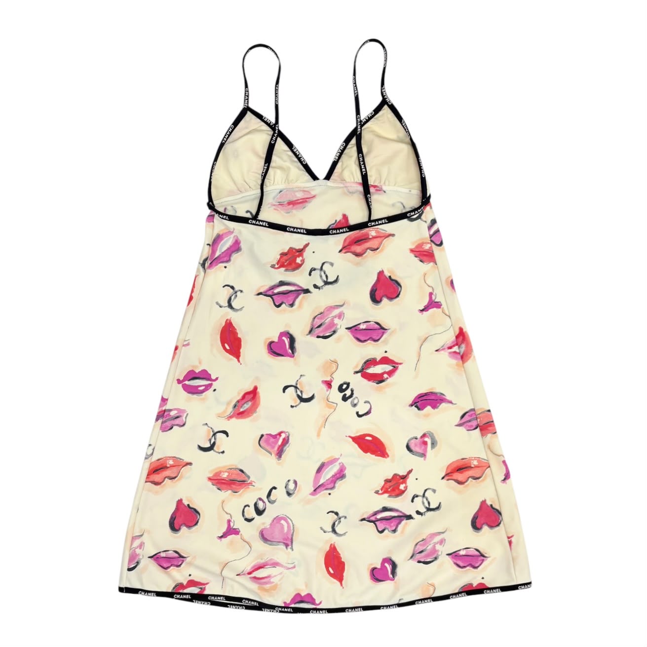 Chanel Lips Logo Stretch Dress