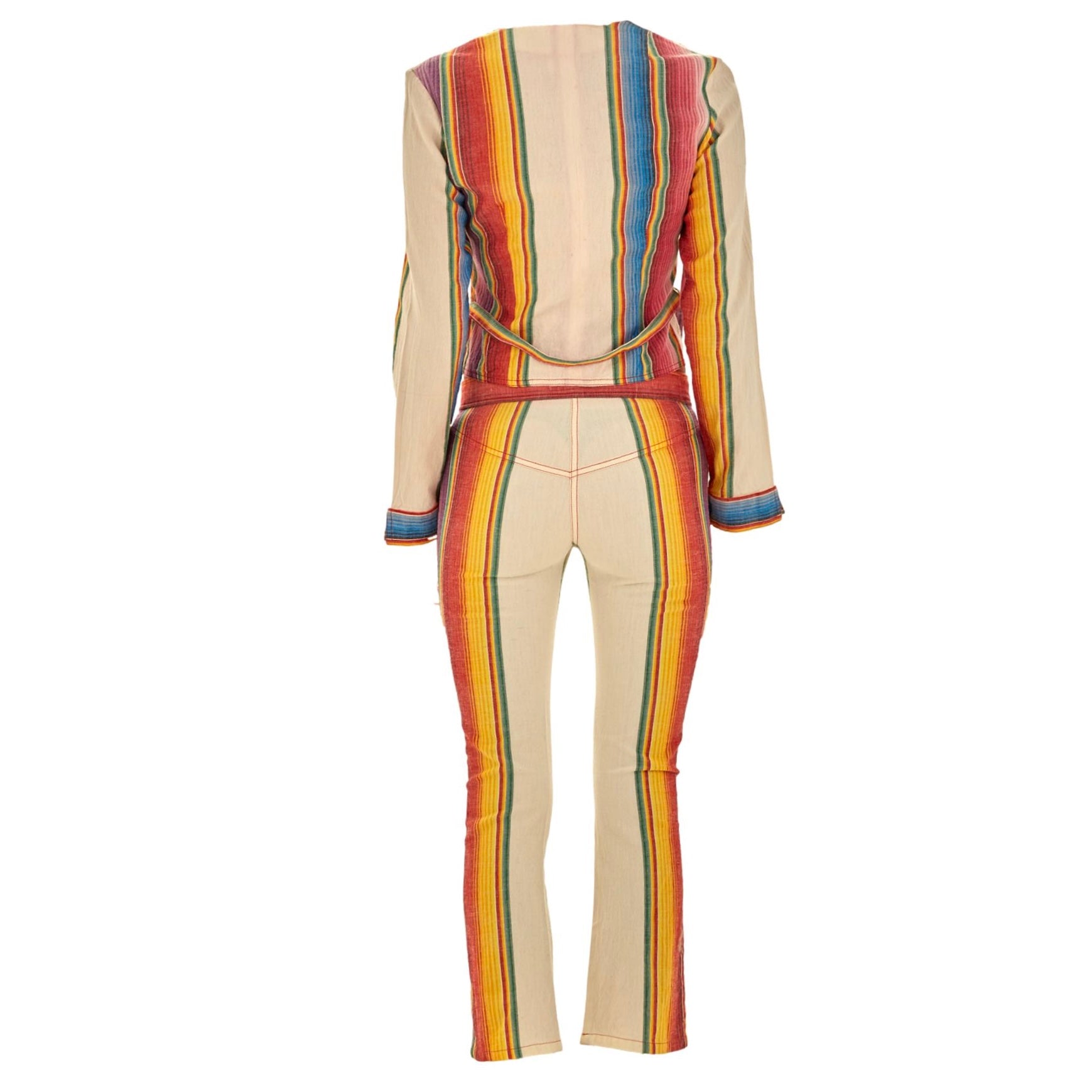 Christian Dior Striped Pant Set