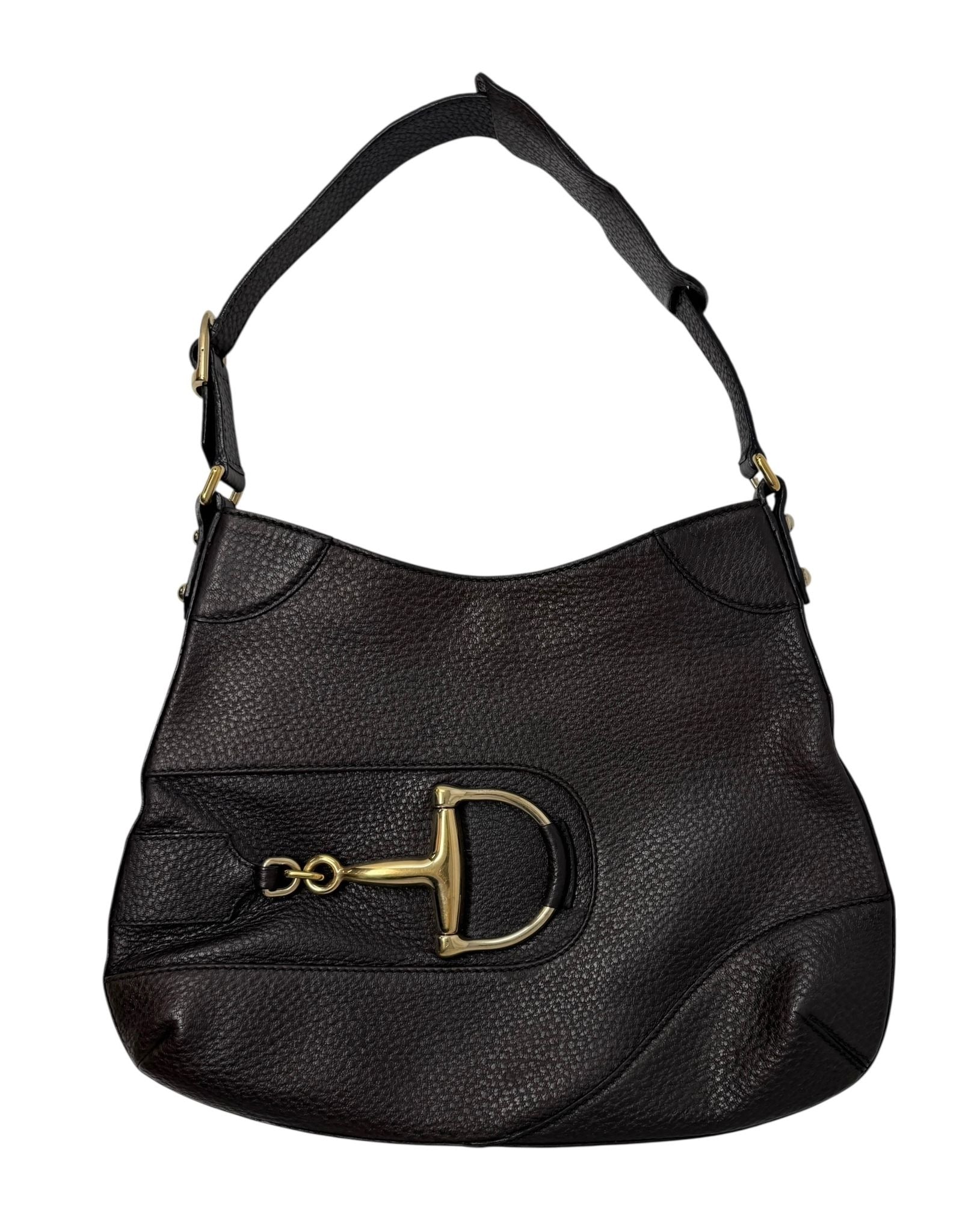 Gucci Brown Horse Bit Shoudler Bag