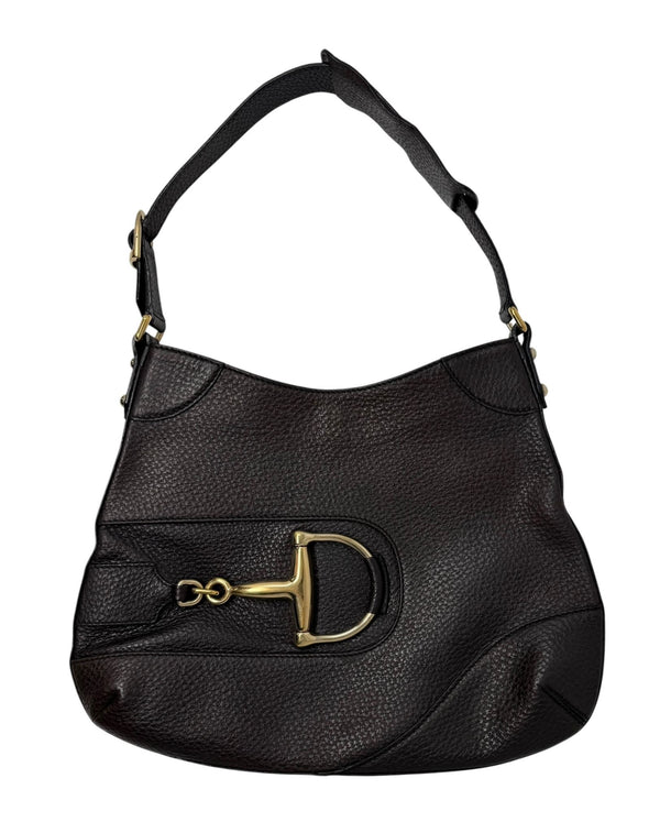 Gucci Brown Horse Bit Shoudler Bag