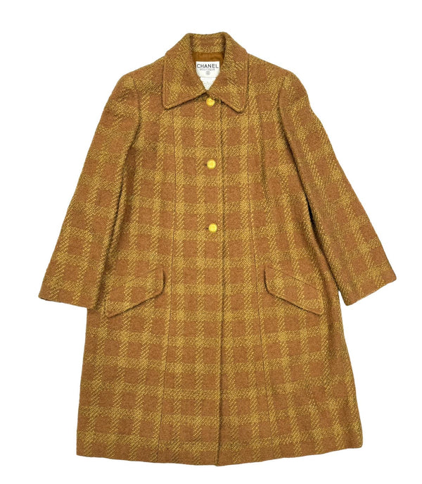 Chanel Gold and Brown Duster Coat