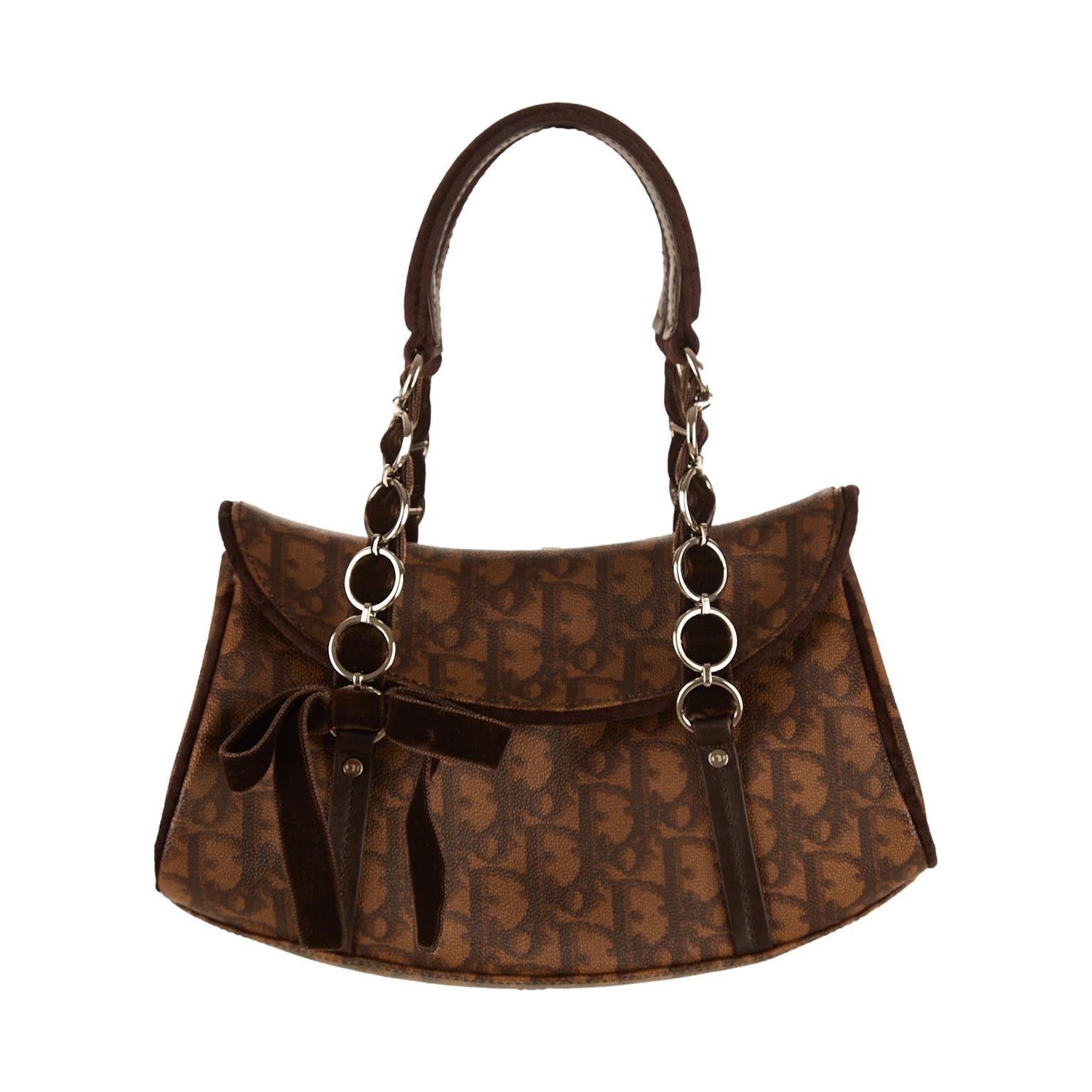 Dior Brown Romantique Shoulder Bag