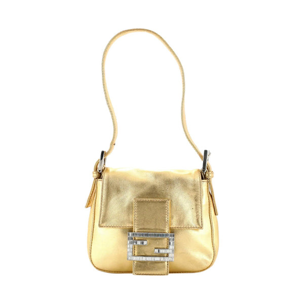 Fendi Gold Mini Baguette