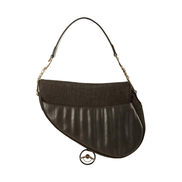 Dior Black Cadillac Saddle Bag