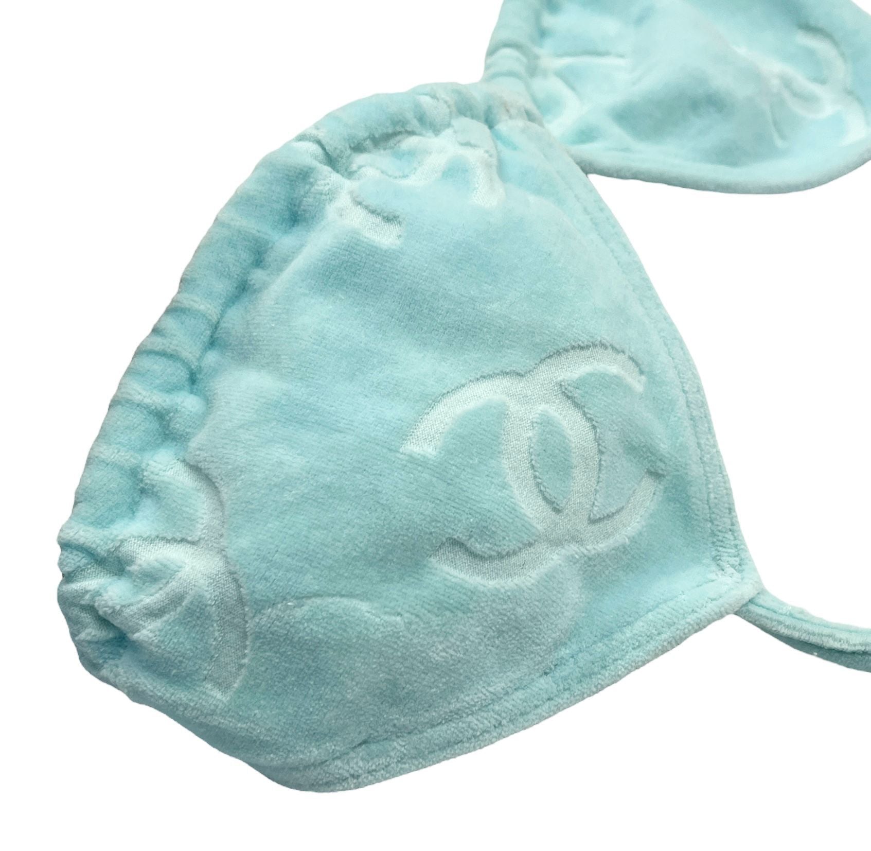 Chanel Baby Blue Velour Bikini