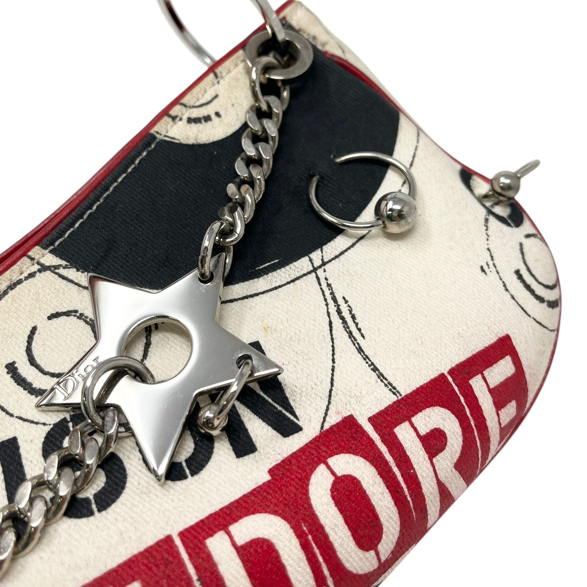 ✨極美品✨♡ Dior ♡ Vintage Heart pierce Vintage NEW Christian Dior HEART Rhinestone Pave 14k Gold